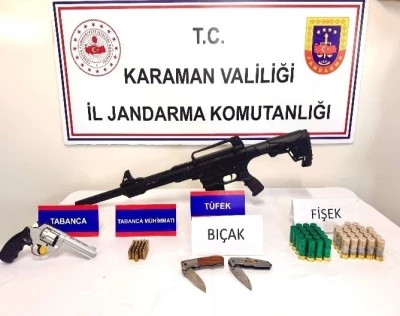 Karaman’da jandarmanın yakaladığı 2 kişi tutuklandı
