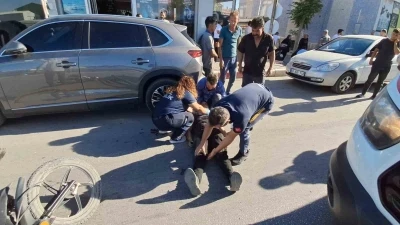 Karaman’da motosiklet kadına çarptı, hem sürücü hem yaya yaralandı
