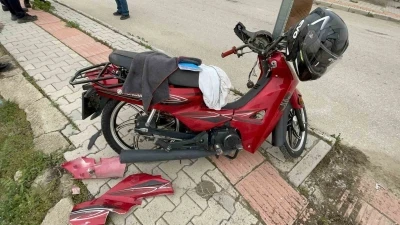 Karaman&rsquo;da motosiklet kazası: 1 yaralı
