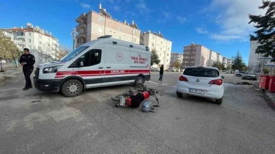 Karaman&rsquo;da otomobil ile motosiklet &ccedil;arpıştı
