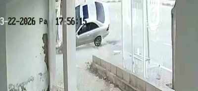 Karaman&rsquo;da otomobilin takla attığı anlar kameraya yansıdı
