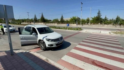 Karaman&rsquo;da SUV aracın &ccedil;arptığı kız &ccedil;ocuğu yaralandı
