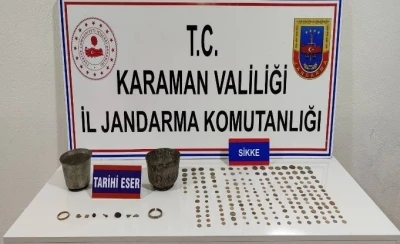 Karaman&rsquo;da tarihi eser ele ge&ccedil;irildi: 6 tutuklama
