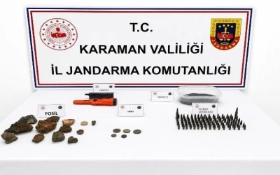 Karaman&rsquo;da tarihi eserler ele ge&ccedil;irildi: 6 tutuklama
