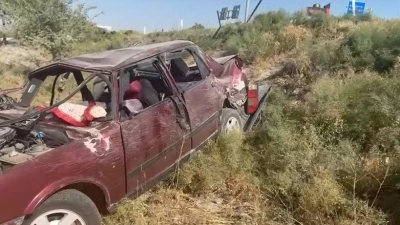 Karapınar’da otomobil yoldan çıktı: 7 yaralı
