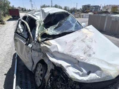 Karapınar’da otomobiller çarpıştı: 2 yaralı
