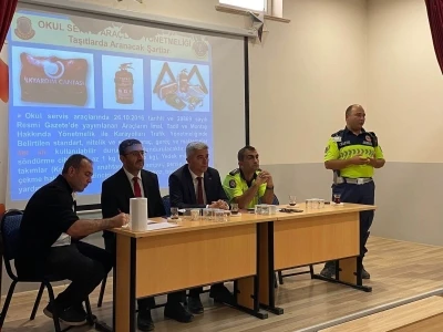 Karapınar’da taşımalı eğitim şoförleri bilgilendirildi
