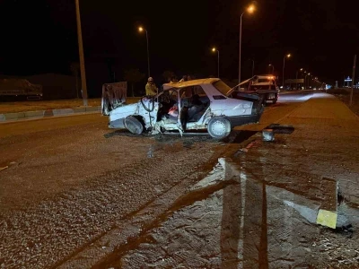 Karapınar’da tır ile otomobil çarpıştı: 2 yaralı
