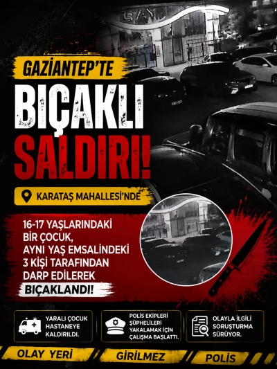 Karataş Mahallesi&rsquo;nde Kanlı Kavga: 16 Yaşındaki Gen&ccedil; Bı&ccedil;aklandı