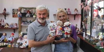 Karı-koca 13 yıldır bez bebek yapıyor
