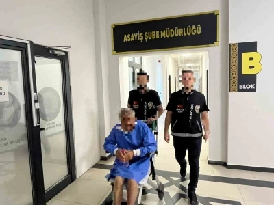 Karısını öldürmüştü, tekerlekli sandalye ile sevk edildiği adliyede tutuklandı

