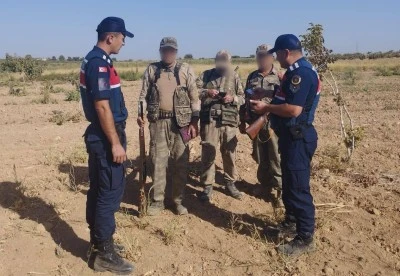 Karkamış’ta izinsiz avlanan kişiye idari işlem uygulandı