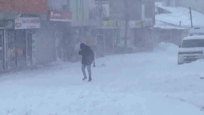 Karlıova&rsquo;da tipi ve fırtına hayatı fel&ccedil; etti: Esnaf kepenk kapattı
