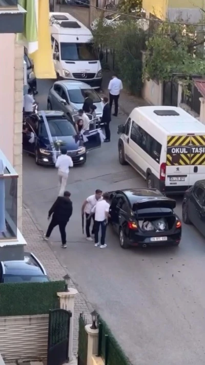 Kartal’da gelin alma merasiminde av tüfeği ve tabancalarla havaya ateş açıldı
