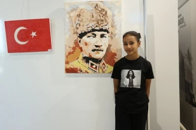 Kartepe&rsquo;de 19 Mayıs ruhu tuvallere yansıdı
