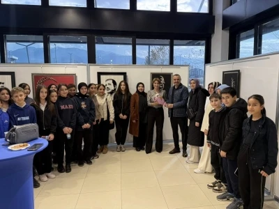 Kartepe&rsquo;de filografi sergisi sanatseverlerle buluştu
