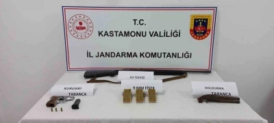 Kastamonu&rsquo;da 4 adet silah ele ge&ccedil;irildi
