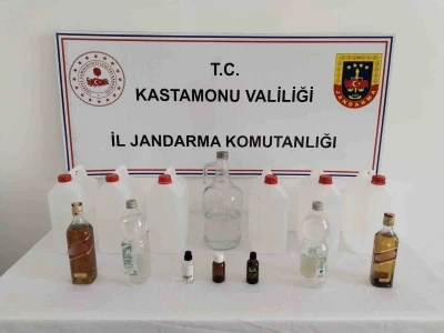 Kastamonu’da jandarmadan sahte içki operasyonu
