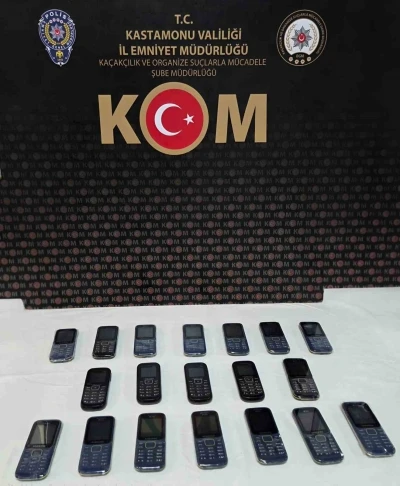 Kastamonu&rsquo;da ka&ccedil;ak telefon operasyonu: 1 g&ouml;zaltı
