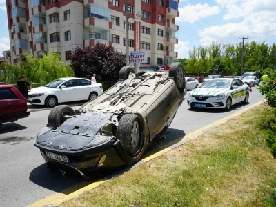 Kastamonu&rsquo;da otomobil takla attı: 1 yaralı
