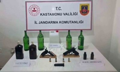 Kastamonu&rsquo;da sahte i&ccedil;i operasyonu: 4 g&ouml;zaltı
