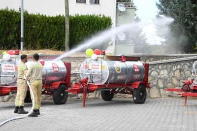 Kastamonu’da yangına hassas köylere 16 su söndürme tankeri dağıtıldı
