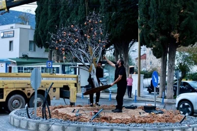 Kavşak d&uuml;zenleme &ccedil;alışması tamamlandı
