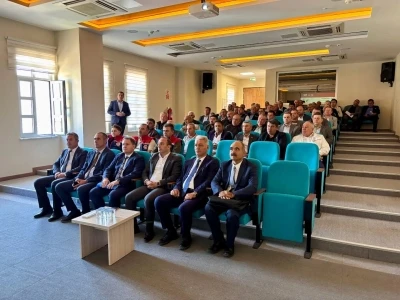 Kayıtlı arazilerin tespitine yönelik muhtarlar bilgilendirildi
