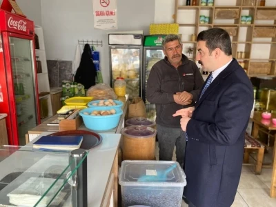 Kaymakam Akk&ouml;z&rsquo;den Arpa&ccedil;ay&rsquo;da esnaf ziyareti
