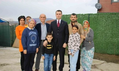 Kaymakam Alpay, G&uuml;ler ailesine konuk oldu
