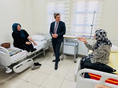 Kaymakam Arıkan hastanede incelemede bulundu
