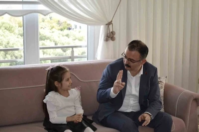 Kaymakam Ateş, öğrencilerin misafiri oldu
