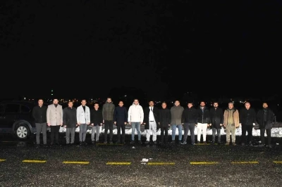 Kaymakam &Ccedil;akır, karla m&uuml;cadele &ccedil;alışmalarını yerinde inceledi
