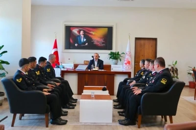 Kaymakam Erdoğan jandarma personelini ağırladı
