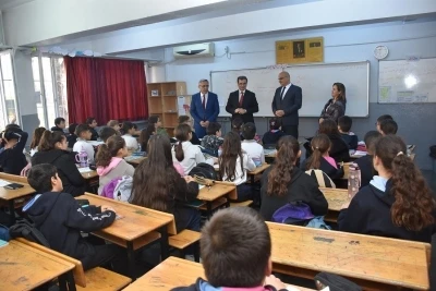 Kaymakam G&uuml;ldoğan&rsquo;dan okullarda yerinde inceleme
