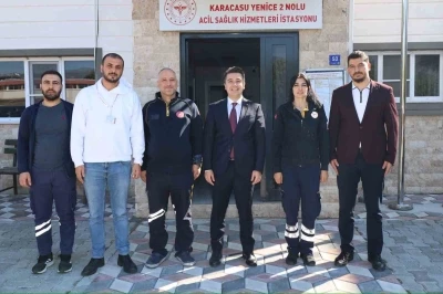 Kaymakam Gündoğdu sağlık personeli ile bir araya geldi
