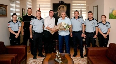 Kaymakam Keklik Kuşadası zabıtasını ağırladı
