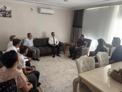 Kaymakam Koç’tan şehit ailesine ziyaret
