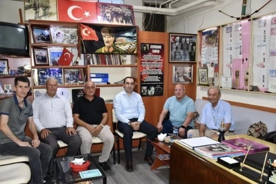 Kaymakam Özdemir’den Şehit ve Gaziler Derneği’ne ziyaret
