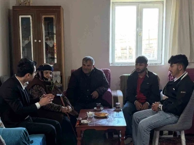 Kaymakam Tutal&rsquo;dan şehit ailesine bayram ziyareti
