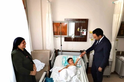 Kaymakam Uğuz’dan hastane ziyareti
