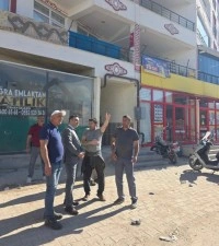 Kaymakamı Algın, yıkım &ccedil;alışmalarını inceledi