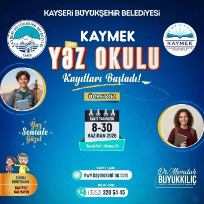 KAYMEK Yaz Okulu kayıtları başladı
