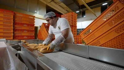 Kayseri B&uuml;y&uuml;kşehir, g&uuml;nde 100 bini aşan ekmek &uuml;retiyor
