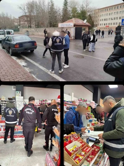 Kayseri&rsquo;de okul &ccedil;evresinde 642 şahıs sorgulandı

