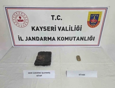Kayseri&rsquo;de tarihi eser operasyonu
