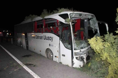 Kayseri’de yolcu otobüsü kaza yaptı: Ölü ve yaralılar var
