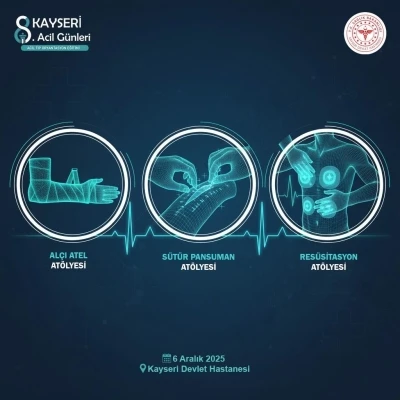 Kayseri Devlet Hastanesi ’8. Kayseri Acil Tıp Eğitim Günleri’ne ev sahipliği yapıyor
