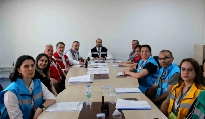 Kayseri Devlet Hastanesi&rsquo;nde eş zamanlı tatbikat
