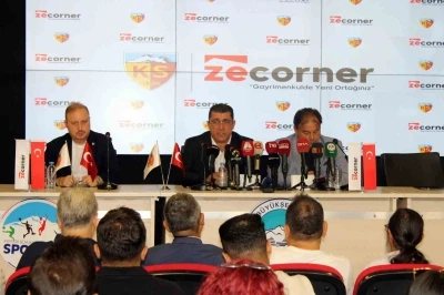 Kayserispor ile Zecorner arasında isim sponsorluğu anlaşması imzalandı
